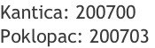 Kantica: 200700 Poklopac: 200703
